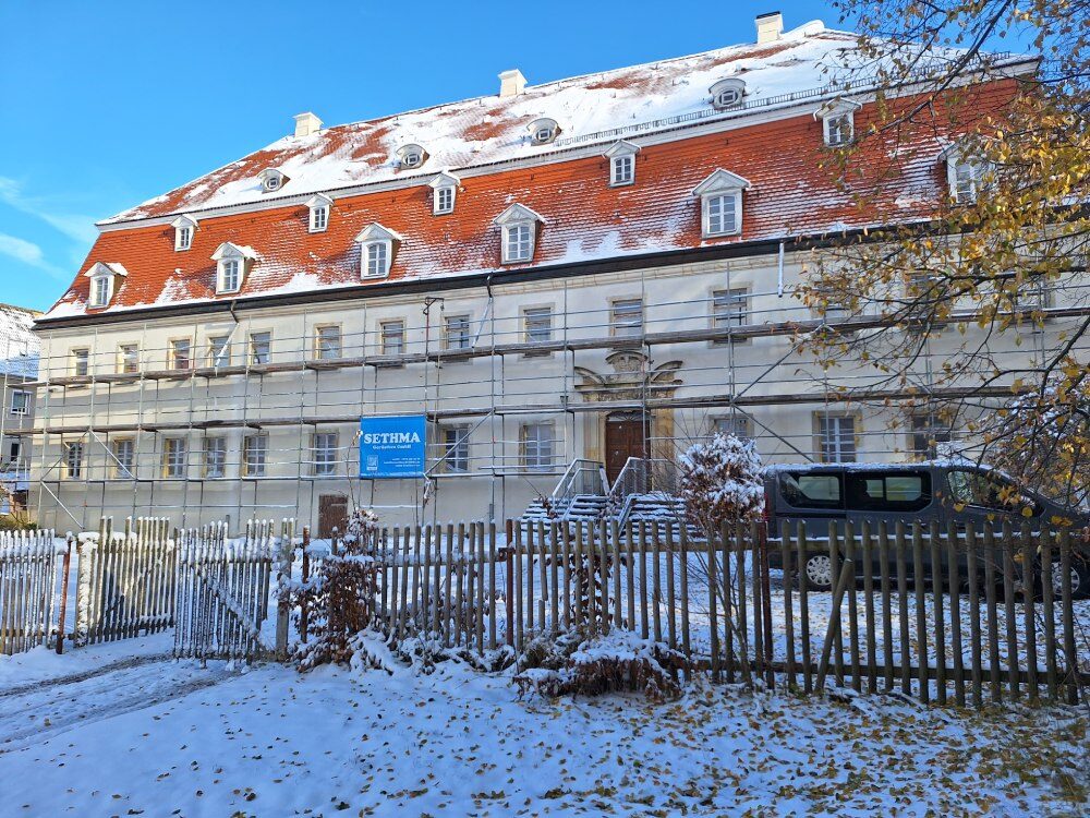Sanierungsarbeiten an Schloss Wiederoda